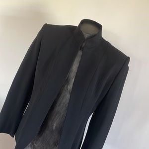 Pin-Striped Black Jacket-Designer